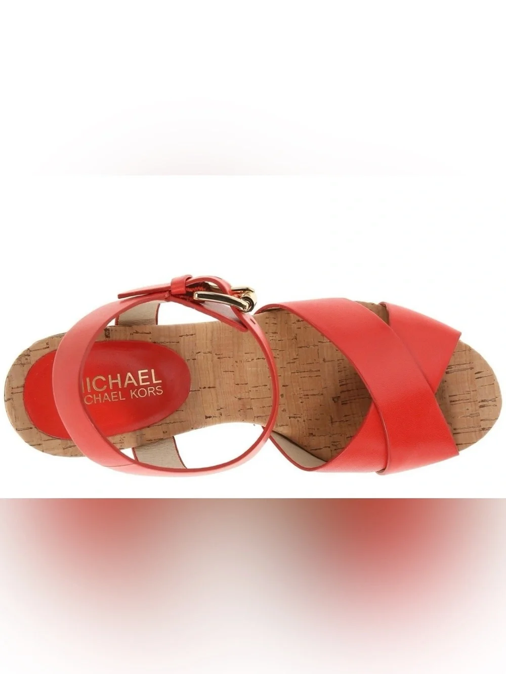 Michael Kors  women’s Classic Coral Strappy Cork Platform Sandals size 6.5